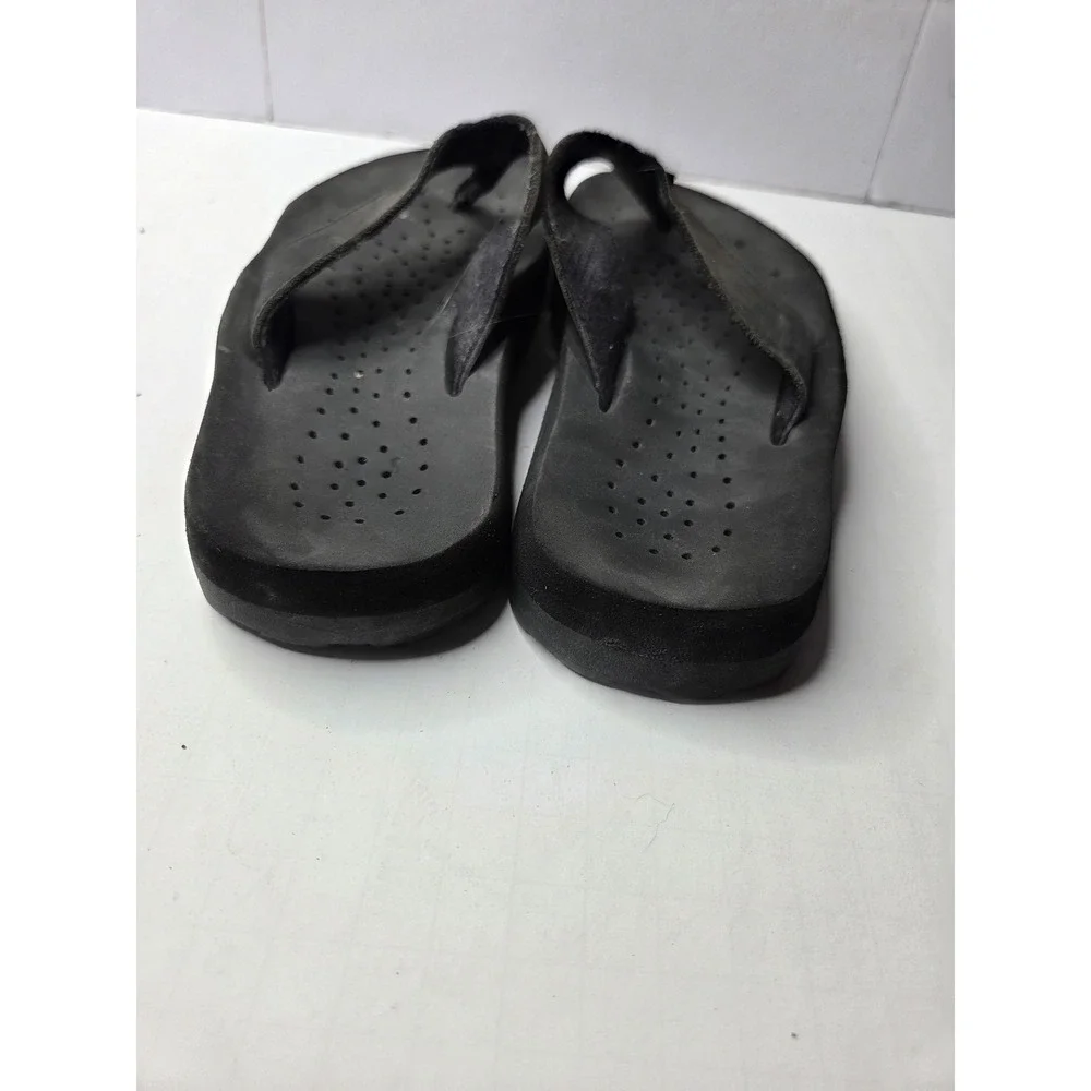 Sideout Mens‎ Black Flip Flop Sandals Thong Style Size 4 Casual Beach Summer
